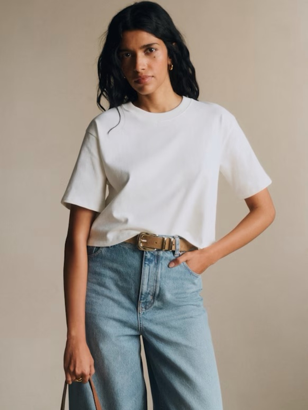 NEW Sezane Oria Belt in Taupe, Size 85